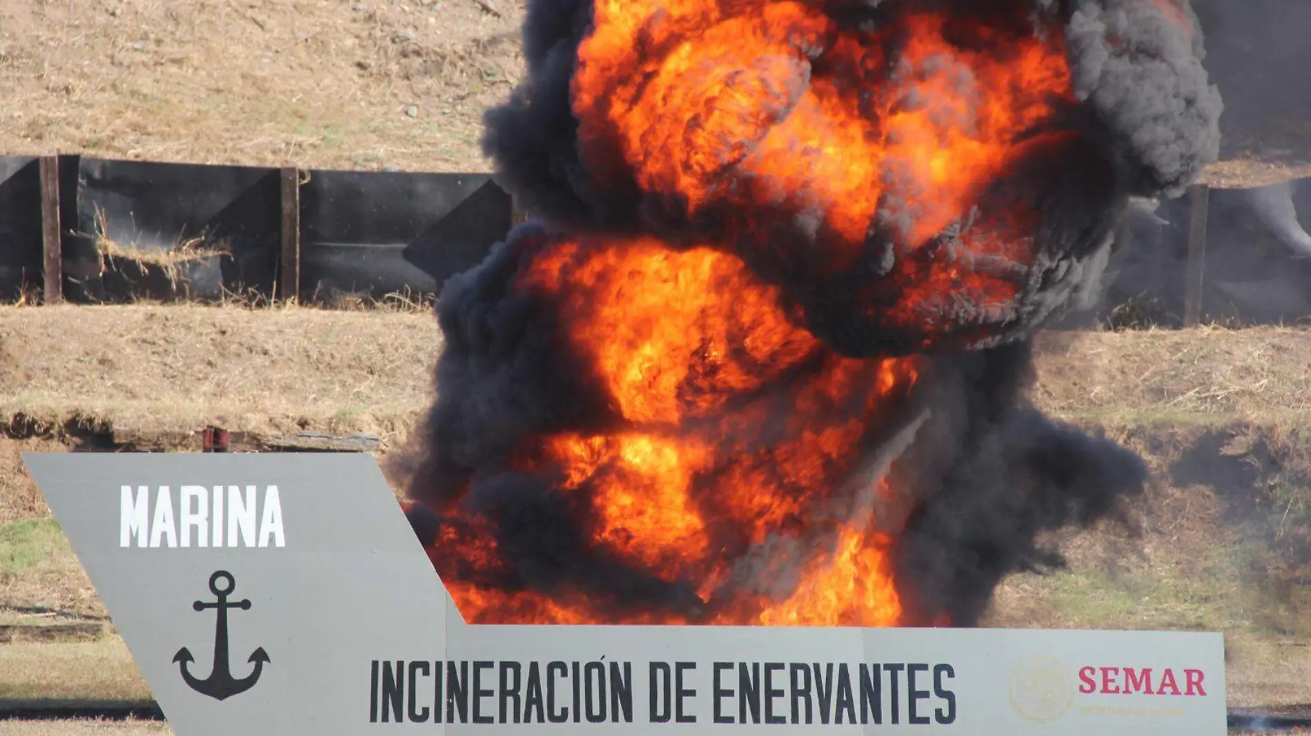 Incineración de droga